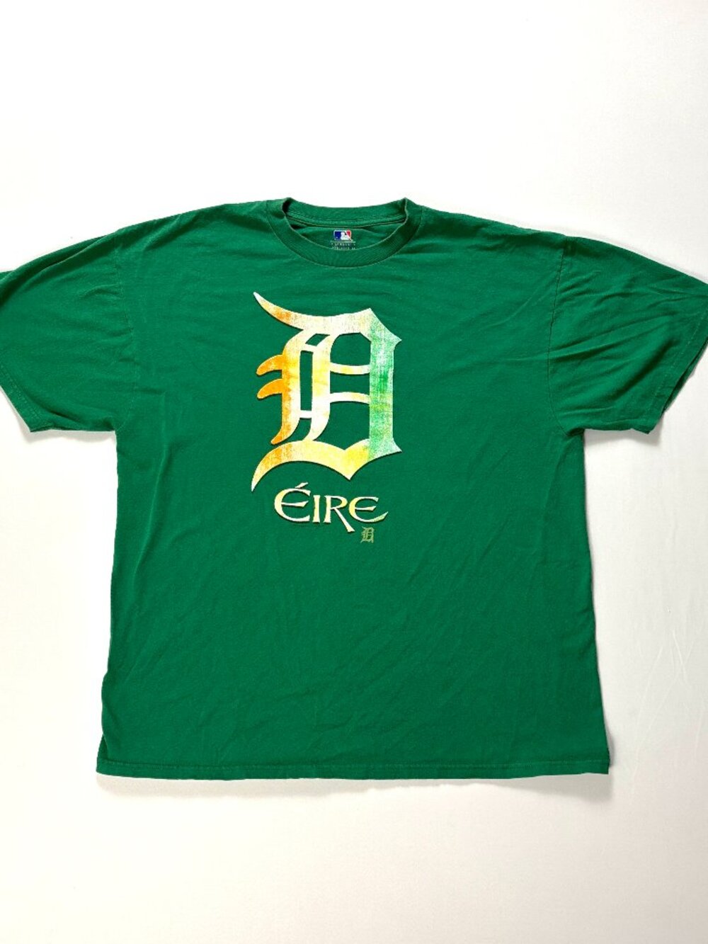 Detroit Tigers Irish St Patricks Day T Shirt Green XL MLB Baseball Eire Ireland